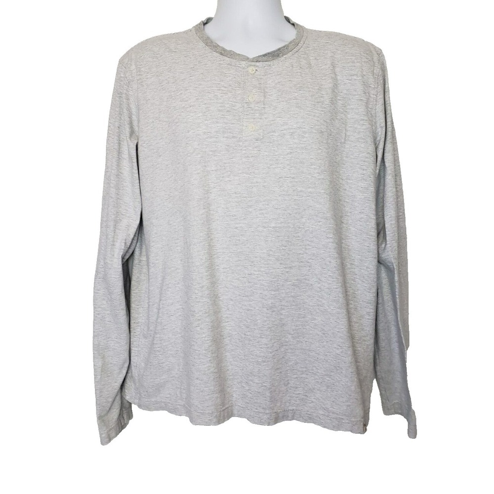 Brooks Brothers Red Fleece Men's XL Gray Pullover Shirt Long Sleeves